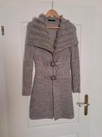 vest met bont, Kleding | Dames, Truien en Vesten, Ophalen of Verzenden, Zo goed als nieuw, Maat 38/40 (M), Grijs