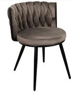 NIEUW》Moon Chair Velvet Grijs - 2 Stuks - Pole to Pole, Huis en Inrichting, Stoelen, Ophalen of Verzenden, Nieuw, Grijs, Vijf, Zes of meer stoelen