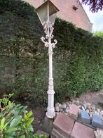 Tuinlantaarn - wit - gietijzer, Tuin en Terras, Buitenverlichting, Ophalen, Gebruikt, Staande lamp, 50 tot 250 watt