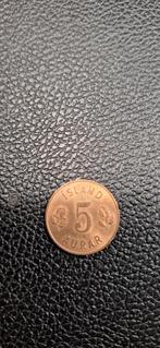 5## Ijsland 5 aurar 1966, Ophalen of Verzenden, Overige landen