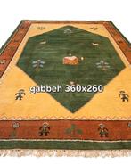 Groot Perzisch tapijt Gabbeh 360x260 Wollen vloerkleed, Huis en Inrichting, Stoffering | Tapijten en Kleden, 1185VB, Info@rugsandcarpets.nl