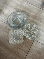 3 Asbakken, Antiek en Kunst, Antiek | Glas en Kristal, Ophalen of Verzenden