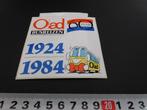 sticker Oad busreizen  1924 - 1984 60 jaar, Ophalen, Zo goed als nieuw, Bedrijf of Vereniging