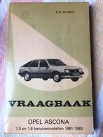 Vraagbaak Opel Ascona, Ophalen of Verzenden