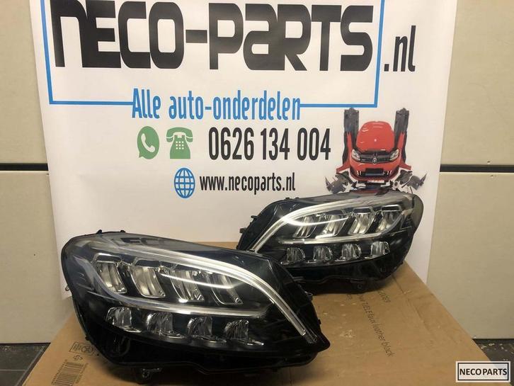 C klasse w205 facelift high perf led koplamp compleet, Auto-onderdelen, Verlichting, Mercedes-Benz, Gebruikt, Ophalen of Verzenden