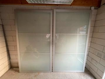 IKEA PAX Schuifdeuren Glas + Rails - 250cm - afbeelding 1