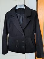Leuke zwarte najaars/ winterjas. Maat XS / S.  Kort model, Ophalen of Verzenden, Zo goed als nieuw, Maat 34 (XS) of kleiner, Zwart