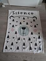 Vloerkleed speelkleed kinderkamer beer silence wit zwart, Ophalen, Gebruikt