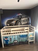 Half hoog slaper inc set  politie gordijnen, Kinderen en Baby's, Kinderkamer | Stapelbedden en Hoogslapers, Ophalen of Verzenden