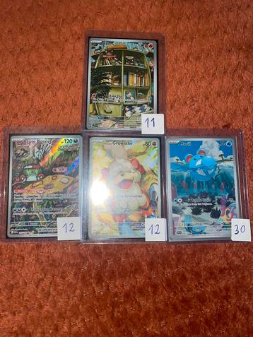 4 Pokémon Illustration Rare Full-Art beschikbaar voor biedingen