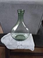 Mooie groene glazen vaas l flesvaas, NIEUW!, Huis en Inrichting, Nieuw, Ophalen of Verzenden, Glas, Minder dan 50 cm