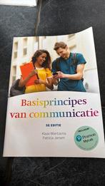 Basisprincipes van communicatie, 5e editie met MyLabNL toega, Ophalen of Verzenden, Zo goed als nieuw, Klaas Wiertzema; Patricia Jansen