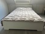 Nette 2 persoonsbed 140x200 incl lattenbodem, Huis en Inrichting, Slaapkamer | Bedden, Ophalen, Wit, Tweepersoons, 140 cm