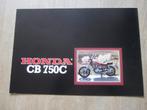 Honda CB 750 C brochure folder 1982 ?, Ophalen of Verzenden, Honda