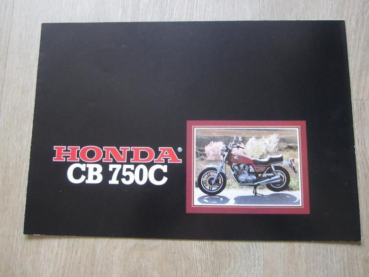 Honda CB 750 C brochure folder 1982 ?, Motoren, Handleidingen en Instructieboekjes, Honda, Ophalen of Verzenden