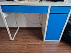 Mooie Micke kinderbureau van IKEA blauw/wit MOET SNEL WEG, Gebruikt, Ophalen of Verzenden