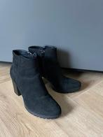 Enkellaarzen suede look, Zwart, Lage of Enkellaarzen, Ophalen of Verzenden, Zo goed als nieuw