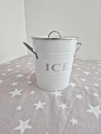 Witte ijsemmer met deksel en schepje, Huis en Inrichting, Keuken | Keukenbenodigdheden, Ophalen of Verzenden, Zo goed als nieuw