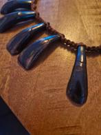Etnische ketting met wilde paardentanden, Ophalen of Verzenden