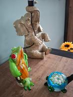 Glazen kikkers en schilpad gekleurd, Antiek en Kunst, Antiek | Glas en Kristal, Ophalen of Verzenden