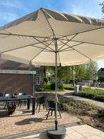 Grote parasol zgan met poot en hoes, Ophalen, Zo goed als nieuw, Zweefparasol