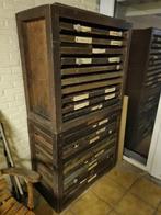 antieke drukkerijkasten 2stuks 50eu, Antiek en Kunst, Ophalen