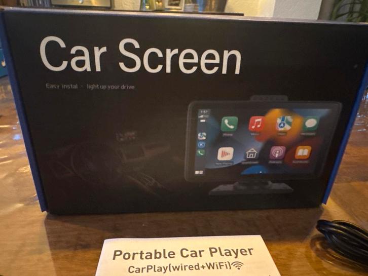 Draagbare Auto Speler met CarPlay & Android Auto, Auto diversen, Autonavigatie, Nieuw, Ophalen of Verzenden