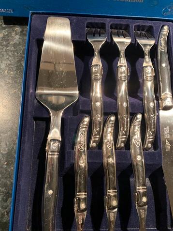Franse taartset bestek Laguiole rvs inox beschikbaar voor biedingen