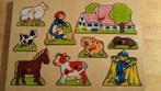 Houten puzzel boerderij, Ophalen, Minder dan 10 stukjes, 6 maanden tot 2 jaar
