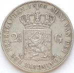 XntriQ-Coins - Zilveren rijksdaalder 1865 - Willem III (22), Koning Willem III, Zilver, Ophalen of Verzenden, Losse munt