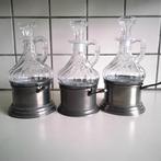3 dezelfde tinnen sets, Huis en Inrichting, Lampen | Hanglampen, Ophalen of Verzenden, Zo goed als nieuw, Minder dan 50 cm