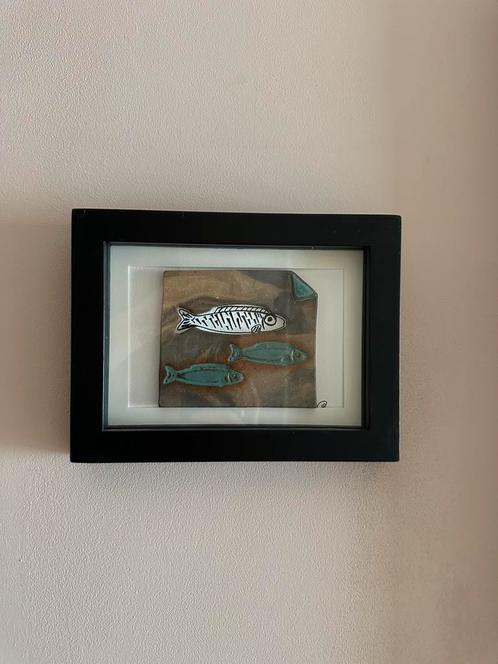 Vissen in klei, Antiek en Kunst, Kunst | Schilderijen | Modern, Ophalen