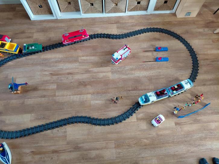 Playmobil RC treinen 4010 & 4011 met veel extra's, Kinderen en Baby's, Speelgoed | Playmobil, Gebruikt, Complete set, Ophalen