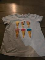 Leuk Name It shirt met ijsjes maat 104, Meisje, Ophalen of Verzenden, Zo goed als nieuw, Shirt of Longsleeve