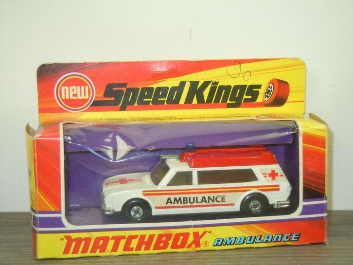 Ambulance - Matchbox Speed Kings K-49 England, Hobby en Vrije tijd, Modelauto's | 1:43, Zo goed als nieuw, Auto, Matchbox, Verzenden