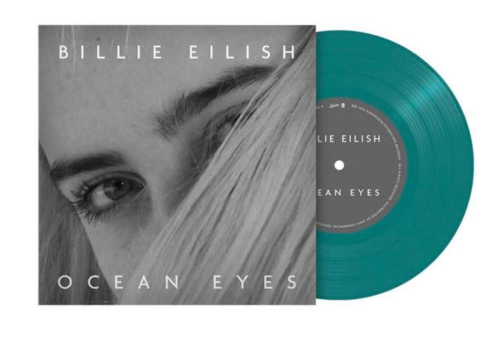 Billie Eilish - Ocean Eyes (7” Single LP Vinyl) Turquiose, Cd's en Dvd's, Vinyl | Pop, Nieuw in verpakking, 2000 tot heden, Overige formaten