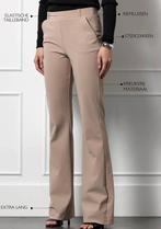 Nieuwe Studio Anneloes flair bonded broek latte travelstof M, Maat 38/40 (M), Nieuw, Ophalen of Verzenden, Lang