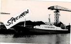 9-4-1968 Sleephelling Scheveningen oplevering ms Tridens, Verzamelen, Scheepvaart, Gebruikt, Motorboot, Kaart, Foto of Prent, Verzenden