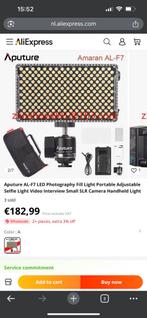 Apature lamp f7 led video/fotolamp, Ophalen of Verzenden, Gebruikt