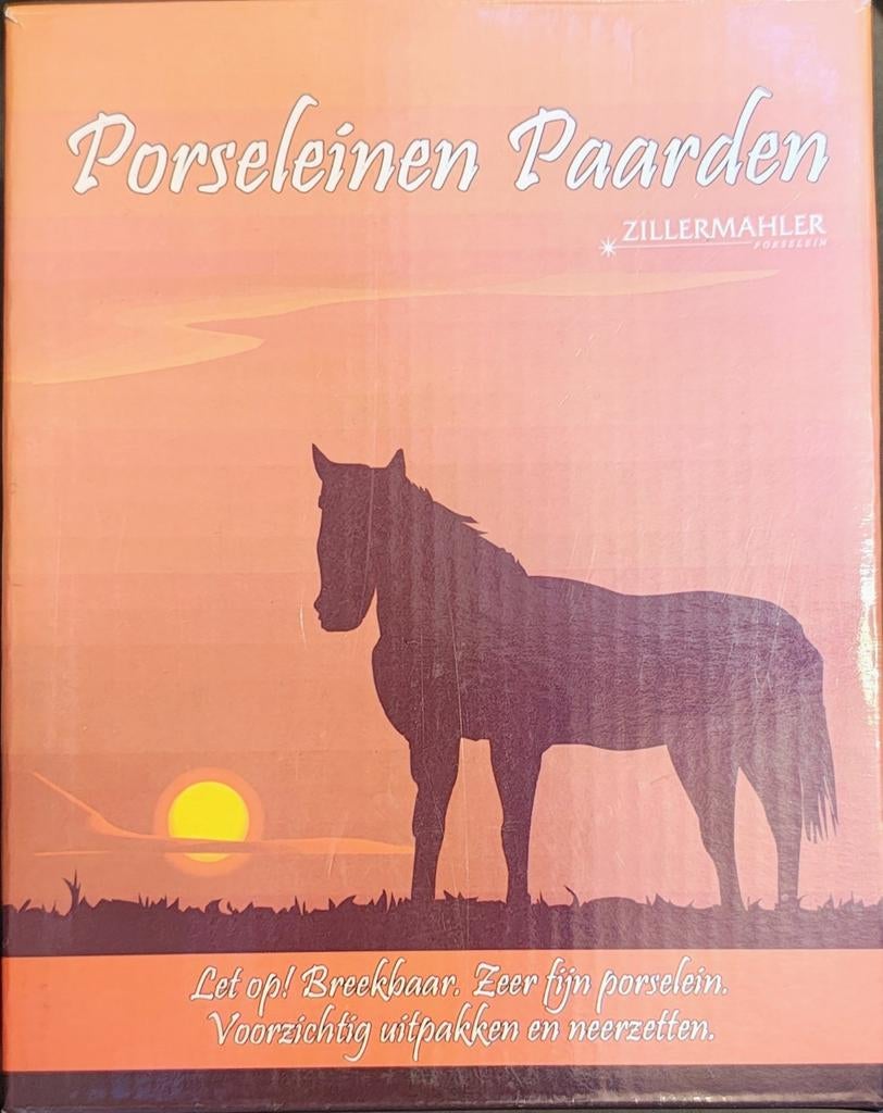 Zillermahler Porselein Biscuit Paardjes - 4 Stuks, Ophalen of Verzenden