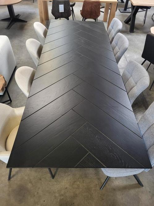Eetkamertafel visgraat inclusief poot., Huis en Inrichting, Complete eetkamers, Zo goed als nieuw, Ophalen
