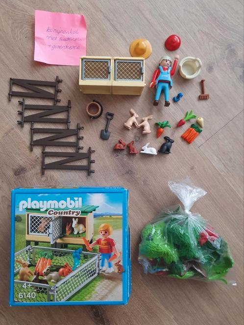 Playmobil Country 6140 & Extra pakket konijnenhok met ren, Kinderen en Baby's, Speelgoed | Playmobil, Zo goed als nieuw, Ophalen of Verzenden