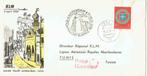 Nederland 1959 1e Vlucht Tunis KLM, Ophalen of Verzenden, Envelop
