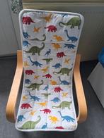 Ikea Poang Kinderstoel met Dinosaurussen Bekleding, Huis en Inrichting, Stoelen, Ophalen, Hout, Overige kleuren, Kindvriendelijk