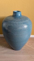 Blauwe vaas Mica 30 cm, Ophalen, Blauw, Aardewerk of Porselein, Zo goed als nieuw