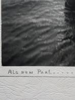Vintage Foto - Paal in Water, Ophalen of Verzenden