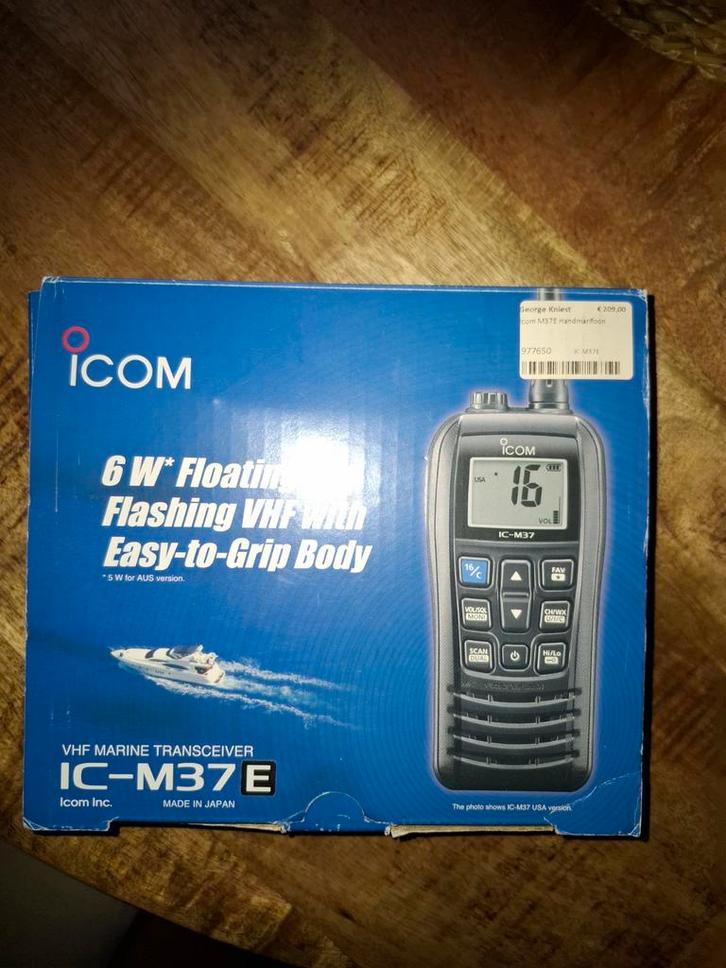 Icom IC-M37E VHF Marine Transceiver - Nieuwstaat, Watersport en Boten, Navigatiemiddelen en Scheepselektronica, Zo goed als nieuw