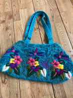 Uttam London prachtige hippie tas bloemen en kraaltjes, Nieuw, Handtas, Blauw, Verzenden