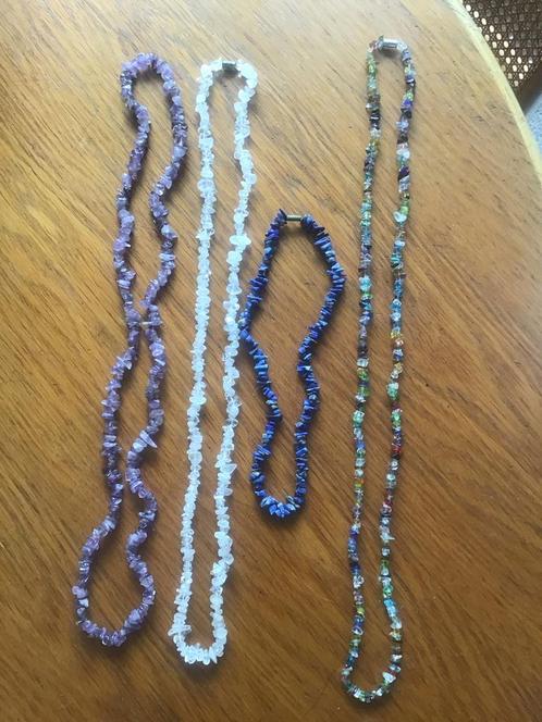 Edelstenen kettingen. Amethist, bergkristal, Sodaliet, nieuw, Sieraden, Tassen en Uiterlijk, Kettingen, Nieuw, Steen of Mineraal
