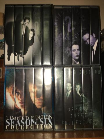 X-Files Scully Mulder op VHS, de complete seizoenen 1+2+3+6  beschikbaar voor biedingen